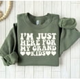 thumbnail image 1 of Grandma Sweatshirt: I'm Just Here For My Grand- Cozy Crewneck Tshirt All Size S-5XL, 1 of 5