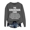 thumbnail image 1 of Grandma Sweatshirts For Women Nana Sweatshirt The Grandma Code Sweatshirt Long Sleeve Shirts Gift Tops Code Sweatshirt Grandmother Crewneck Gifts for Grandmas Sweatshirts, 1 of 5