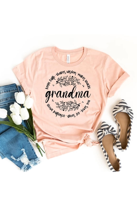 Grandma T-Shirt, Mothers Day Shirt, Nana Tee, Season , Grandchildren Shirt, Family Faith Tee, Blessed Top, Religious Shirt, Mom Shirt All Size S-5XL