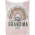 thumbnail image 1 of Grandma Throw Blanket - Grandma Gifts from Grandchildren - Flannel Blankets Gift for Grandma on Mother's Day, Birthday, and Christmas - 50" x 65" - (Letter to My Grandma), 1 of 6