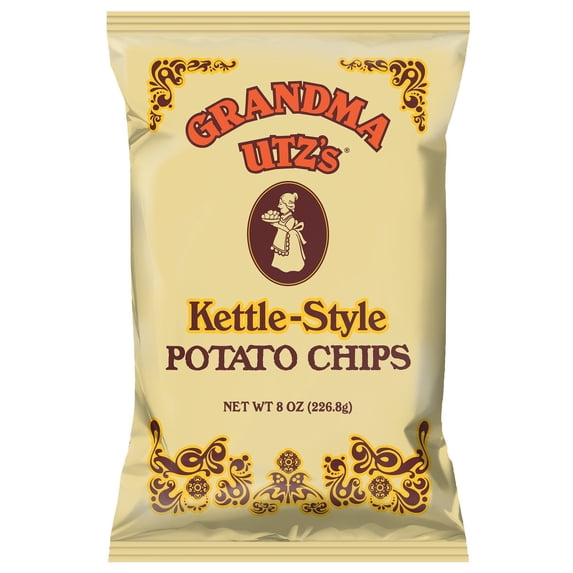 Grandma Utz Kettle-Style Potato Chips Regular 8 oz. - 6 count