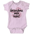thumbnail image 1 of Grandma Was Here Kisses Love Funny Romper Boys or Girls Infant Baby Brisco Brands 12M, 1 of 6