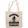 thumbnail image 1 of Grandma and Grandson, A Bond That Can't Be Broken, Grandmother, 12oz Canvas Tote Bag, 1 of 3