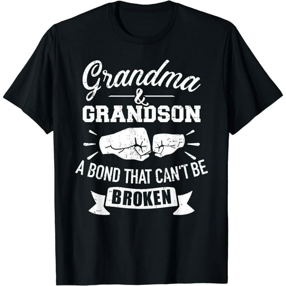 Grandma and grandson bond that can't be broken T-Shirt