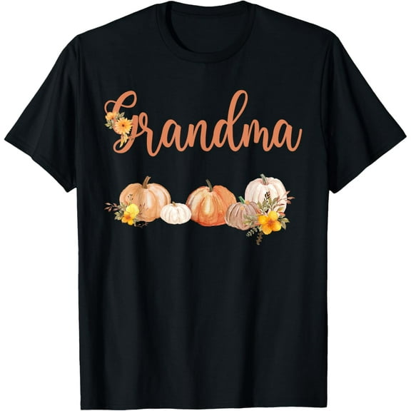 Grandma of Little Pumpkin First Birthday Autumn Pumpkin T-Shirt
