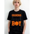 thumbnail image 1 of Grandma of the Birthday Boy Tee for men Crew neck T-shirts black casual graphic spring and summer clothing Classic Unisex Shirt Short Sleeve tshirts, 1 of 7