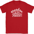 thumbnail image 1 of Grandma of the Bride T-Shirt Wedding Party Groom Event Group Tees - Red, 4XL, 1 of 1