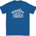 thumbnail image 1 of Grandma of the Bride T-Shirt Wedding Party Groom Event Group Tees - Royal Blue, L, 1 of 1