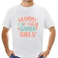 thumbnail image 1 of Grandma of the Gamer Girl Matching Video Game Birthday Gift Mens T Shirts White 3X-Large, 1 of 5