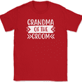 thumbnail image 1 of Grandma of the Groom T-Shirt Wedding Party Bride Event Group Tees - Red, M, 1 of 1