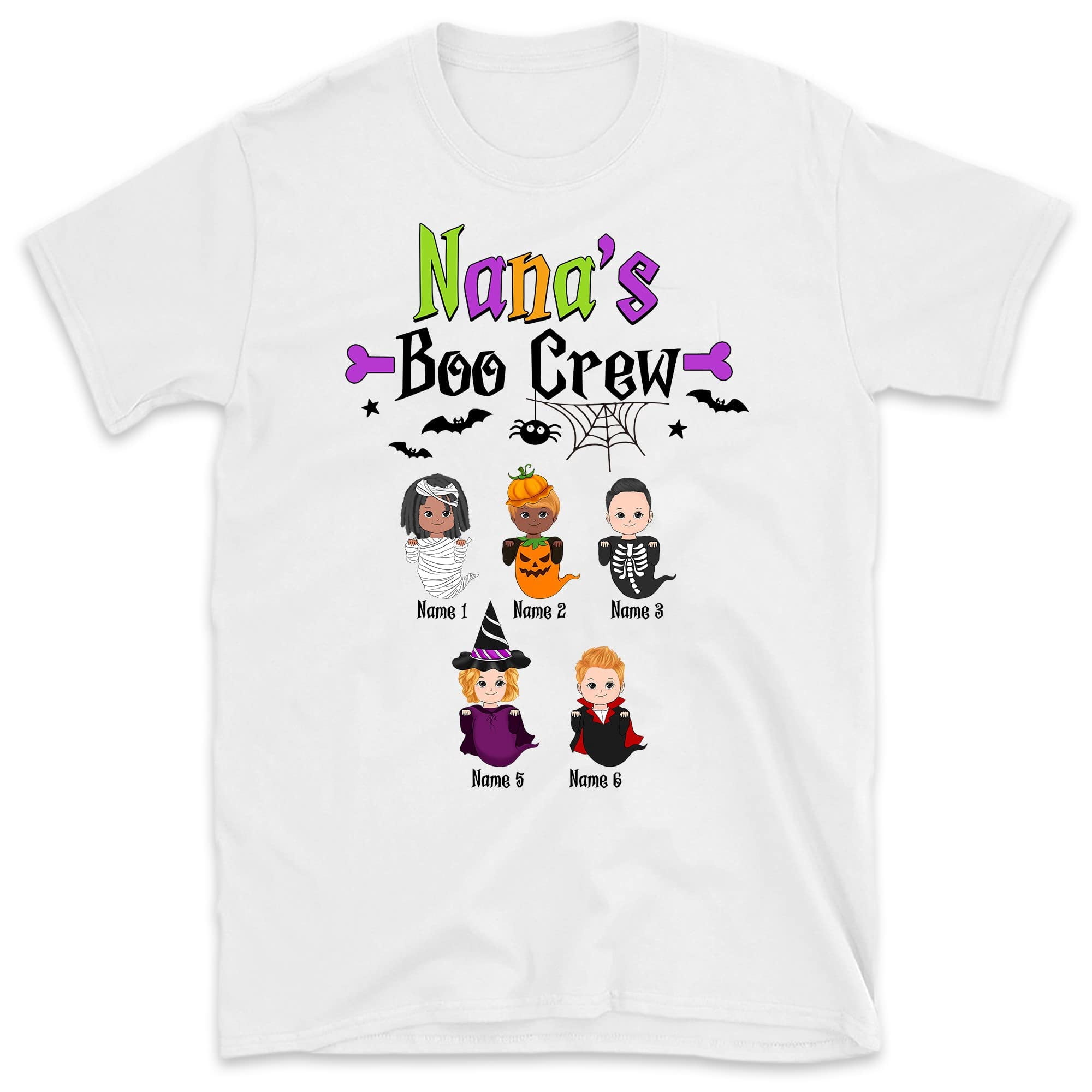 Grandma's Boo Crew Grandkids Shirt Funny Grandma Boos Halloween Shirt ...