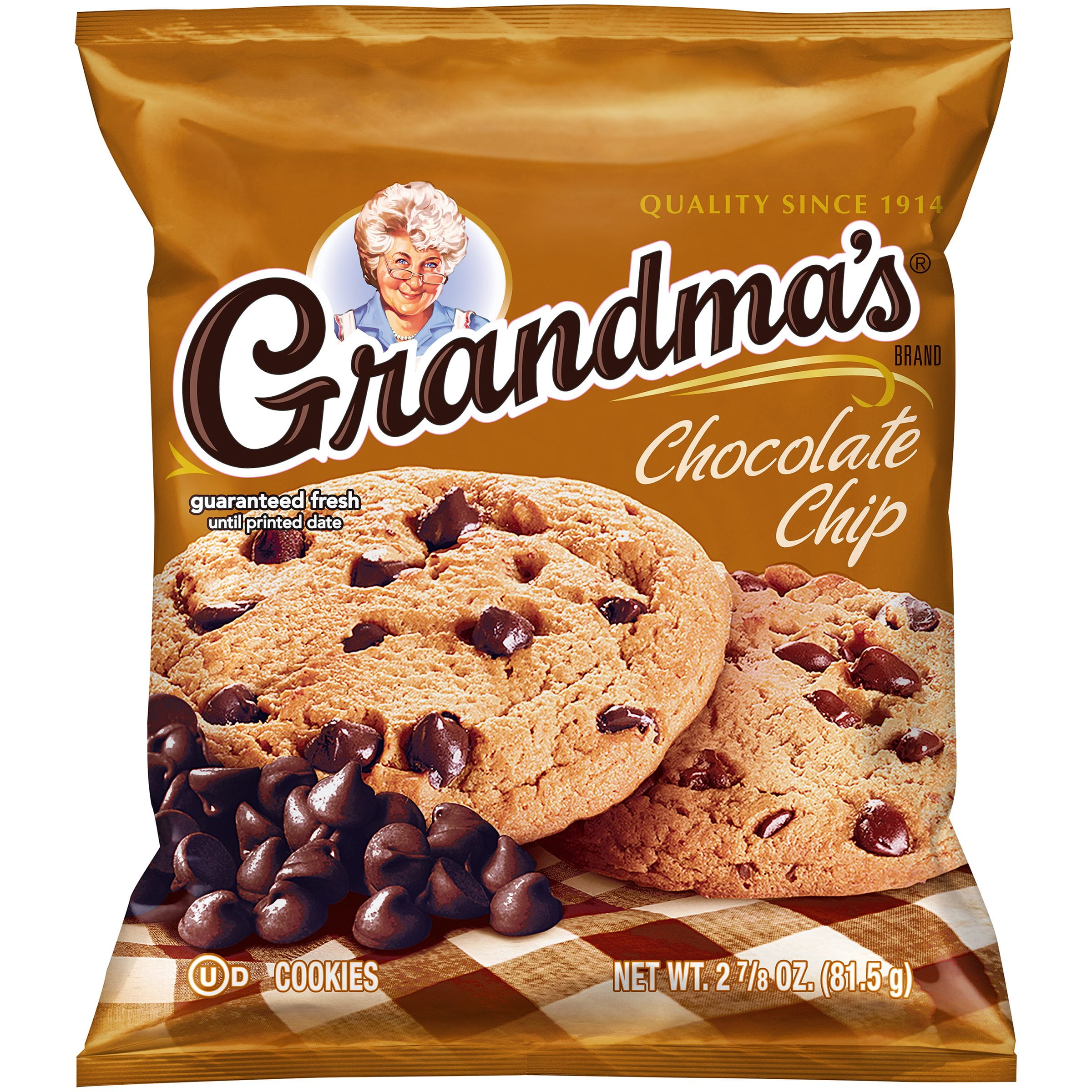 Grandma's Chocolate Chip Cookies 2.875 oz. Bag