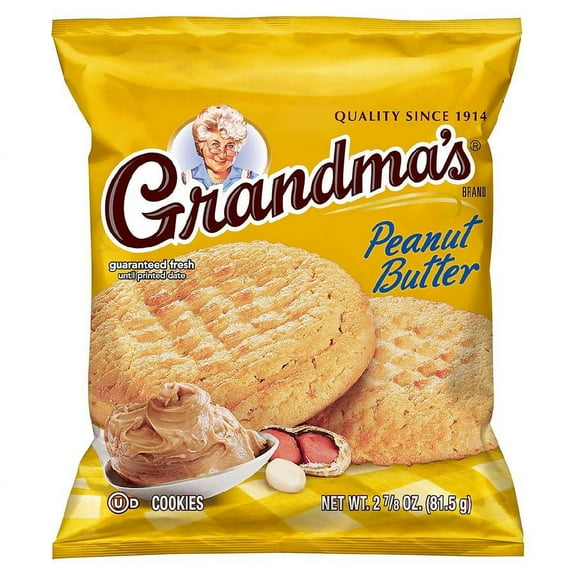 Grandma's Cookies Peanut Butter 2.88 oz Pack of 2