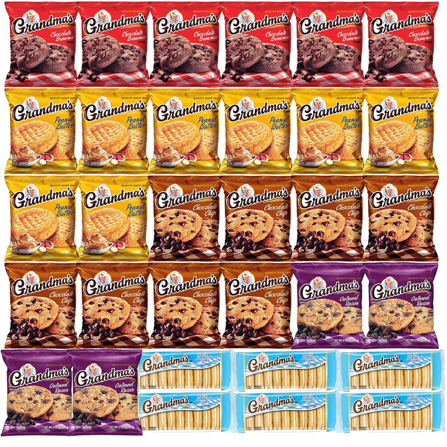 Grandma's Cookies Variety Pack Bulk Assortment Care Package