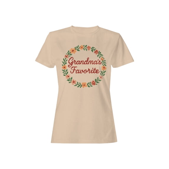 Grandma's Favorite Floral Design Women's T-shirt