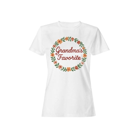 Grandma's Favorite Floral Design Women's T-shirt
