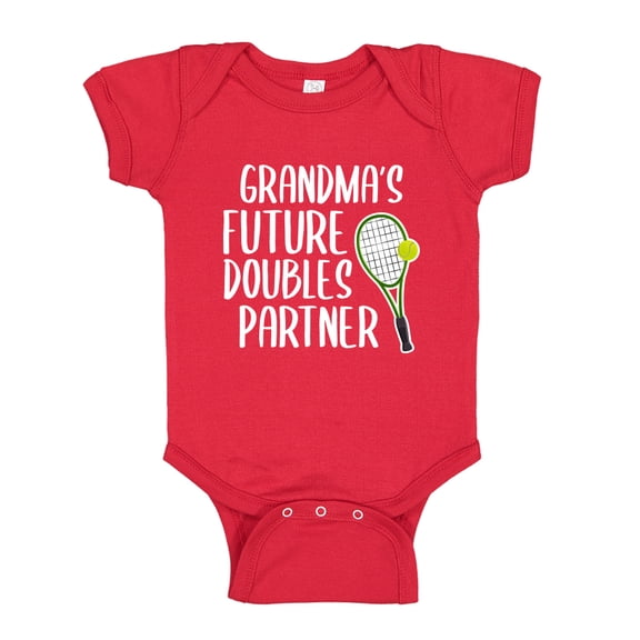 Grandma's Future Doubles Partner Baby Bodysuit One Piece 12 mo Red