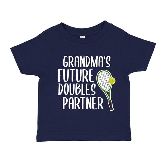 Grandma's Future Doubles Partner Toddler T-Shirt 4T Navy Blue