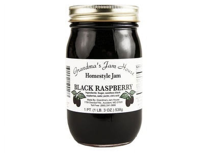 Grandma's Homestyle Black Raspberry Jam, 2Pack 16 oz. Jars