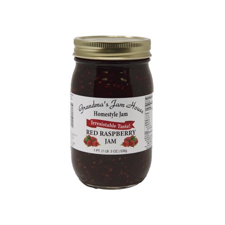Grandma's Homestyle Red Raspberry Jam, 2-Pack 16 oz. Jars