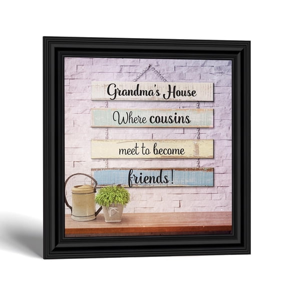 Cousins Picture Frame, Grandma's House Farmhouse Wall Art