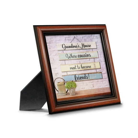 Grandma's House, Where Cousins Meet to Become Friends Picture Frame, Gift for Cousin or Grandma, 8731W
