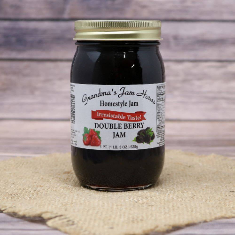 Grandma's Jam House All Natural USA Made Homestyle Double Berry Jam, 19 oz