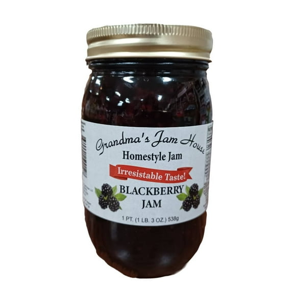Grandma's Jam House All Natural USA Made Homestyle Blackberry Jam, 19 oz
