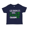 thumbnail image 1 of Grandma's Little Lucky Charm Toddler T-Shirt 5/6T Navy Blue, 1 of 3
