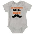 thumbnail image 1 of Grandma's Little Man Funny Grandson Bodysuit Jumper Boys Infant Baby Brisco Brands 12M, 1 of 6