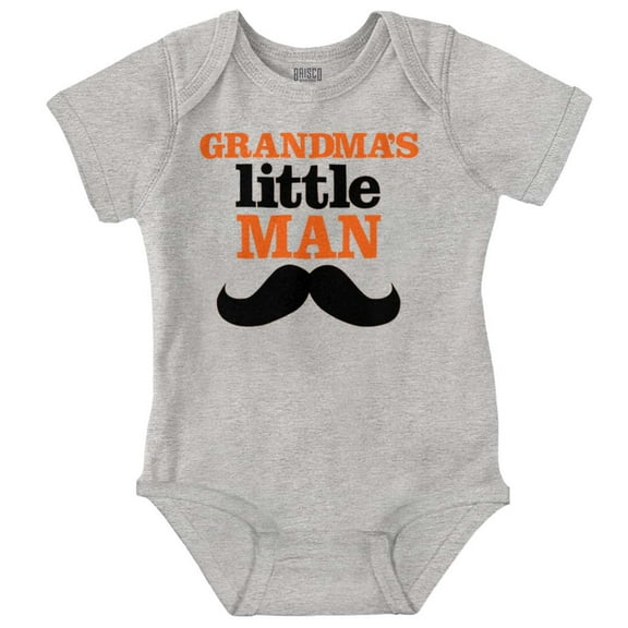 Grandma's Little Man Funny Grandson Bodysuit Jumper Boys Infant Baby Brisco Brands 12M