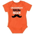 thumbnail image 1 of Grandma's Little Man Funny Grandson Bodysuit Jumper Boys Infant Baby Brisco Brands 18M, 1 of 6