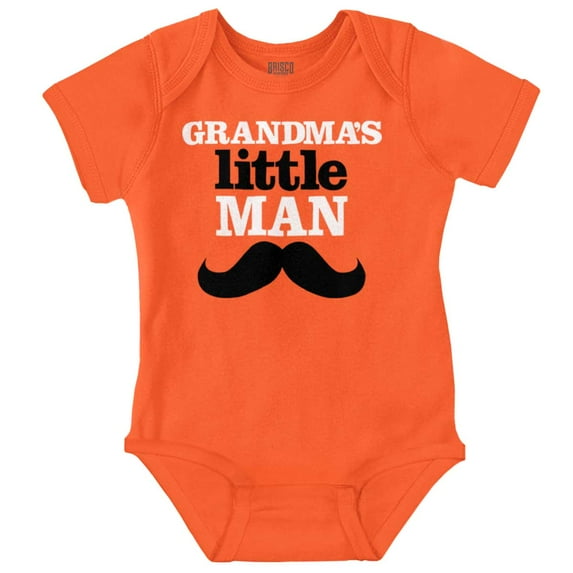 Grandma's Little Man Funny Grandson Bodysuit Jumper Boys Infant Baby Brisco Brands 18M