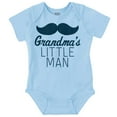 thumbnail image 1 of Grandma's Little Man Funny Mustache Bodysuit Jumper Boys Infant Baby Brisco Brands 6M, 1 of 1