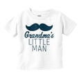 thumbnail image 1 of Grandma's Little Man Funny Mustache Youth T Shirt Tee Boys Infant Toddler Brisco Brands 2T, 1 of 5