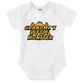 thumbnail image 1 of Grandma's Little Monster Grandchild Romper Boys or Girls Infant Baby Brisco Brands 12M, 1 of 7
