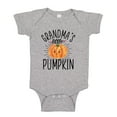 thumbnail image 1 of Grandma's Little Pumpkin Baby Bodysuit One Piece NB Athletic Heather, 1 of 3