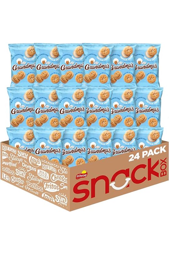 Mini Sandwich Crmes Vanilla Flavored Cookies, 24 Count