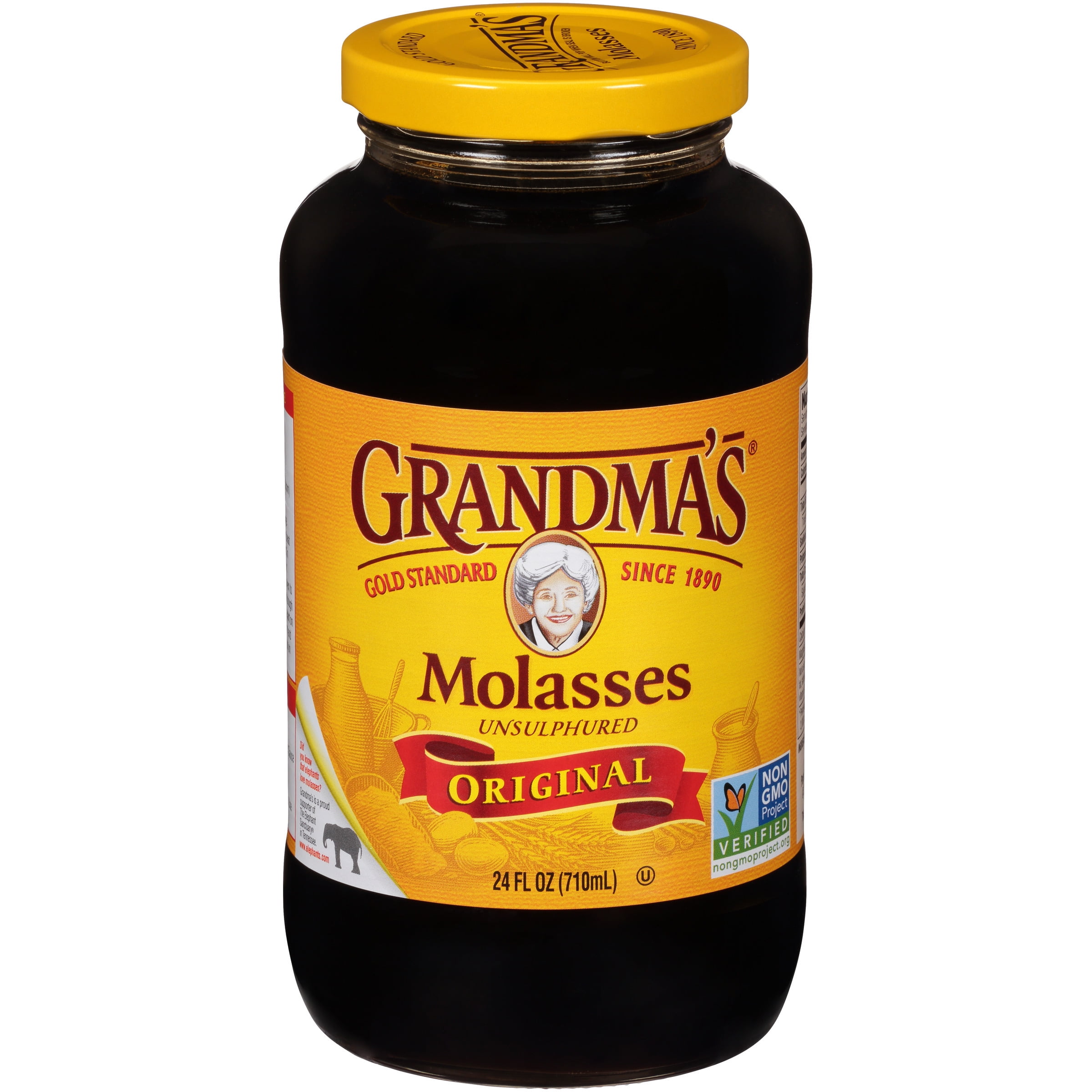 Grandma #39 s Original Unsulphured Baking Molasses 24 fl oz Jar Non GMO