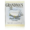thumbnail image 1 of Grandma's Pure Lye Soap Bar - 6.0 oz Unscented Face & Body Wash Cleans with No Detergens, Dyes & Fragrances - 60018, 1 of 3