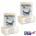 thumbnail image 1 of Grandma's Pure Lye Soap Bar - 6.0 oz Unscented Face & Body Wash Cleans with No Detergens  Dyes & Fragrances - 60018 (4 Pack), 1 of 4
