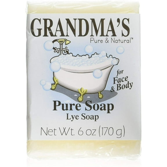 Grandma's Pure & Natural Lye Bath Soap, 6 oz