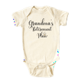thumbnail image 1 of Grandma's Retirement Plan Baby Bodysuit, Newborn Outfit, Baby Clothes, Gift&nbsp;for&nbsp;Children 0-3m Natural, 1 of 1
