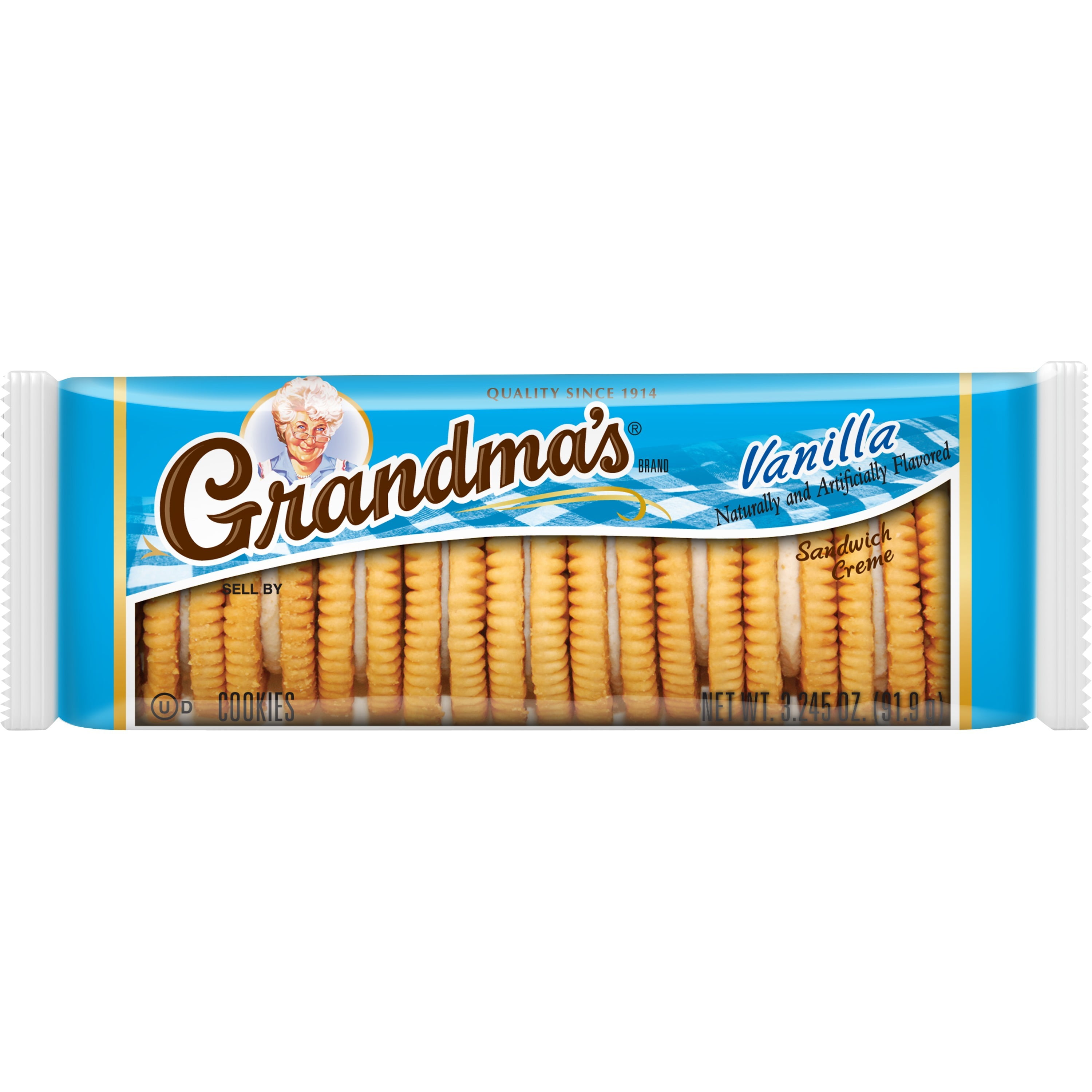 Grandma's® Brand Vanilla Flavored Mini Sandwich Creme Cookies, 6 Count