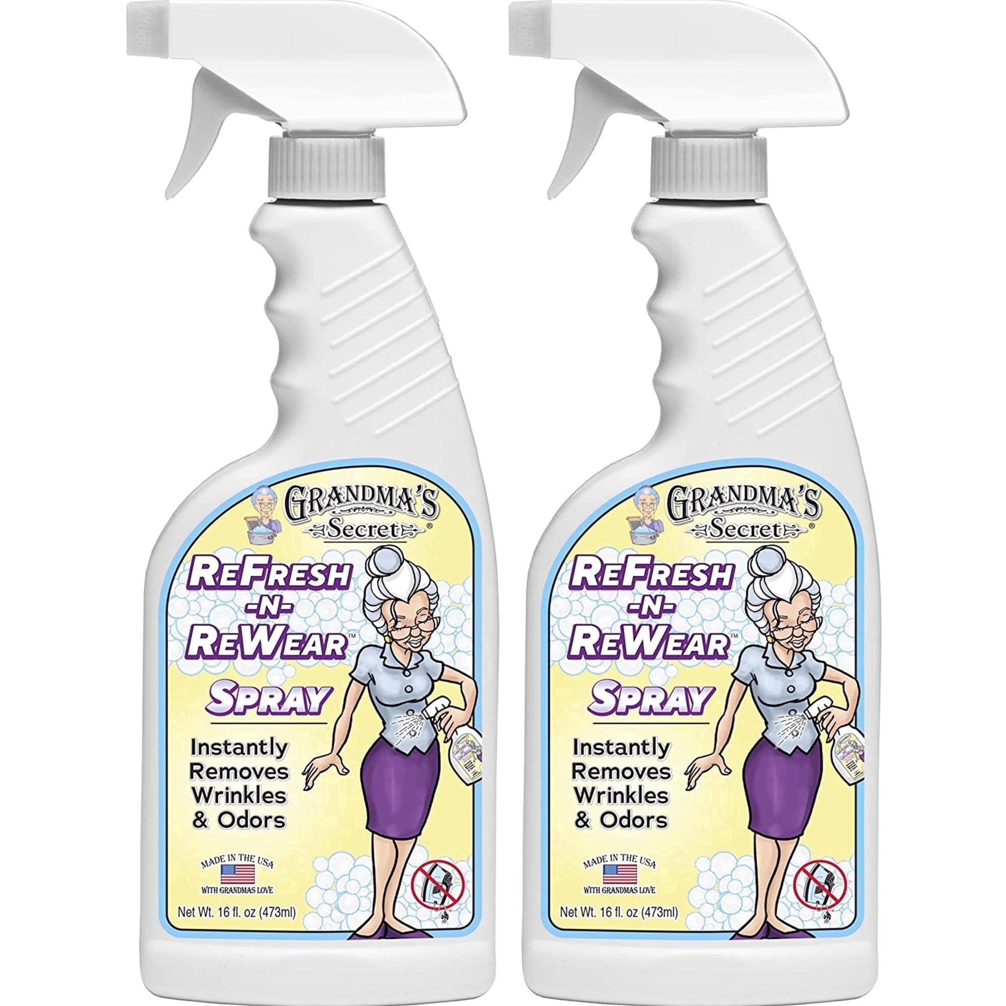 Grandma's Secret Refresh N ReWear Spray, 16 Ounce, 2 Pack - Walmart.com