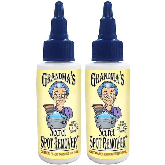 Grandma’s Secret Spot Remover for Clothes Fabric Laundry Stain Remover 2oz 2 Pack