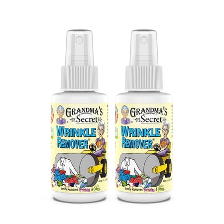 Grandma’s Secret Wrinkle Remover for Clothing Wrinkle Release Fabric Refresher Spray 3oz 2 Pack