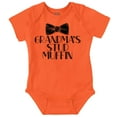 thumbnail image 1 of Grandma's Stud Muffin Cute Bow Tie Bodysuit Jumper Boys Infant Baby Brisco Brands 18M, 1 of 6