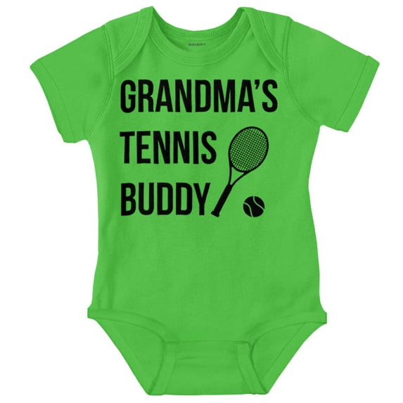 Grandma's Tennis Buddy Athletic Romper Boys or Girls Infant Baby Brisco Brands 24M