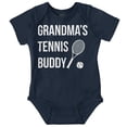 thumbnail image 1 of Grandma's Tennis Buddy Athletic Romper Boys or Girls Infant Baby Brisco Brands NB, 1 of 6